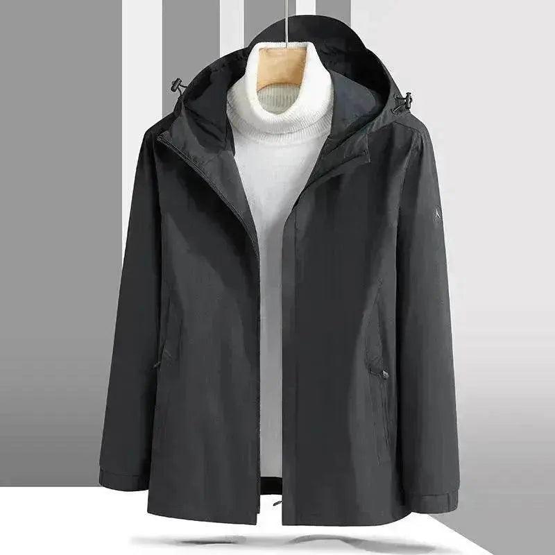 Chaqueta con Caparazón Talla Grande a Prueba de Viento e Impermeable para Montañismo - EX-STOCK Canada
