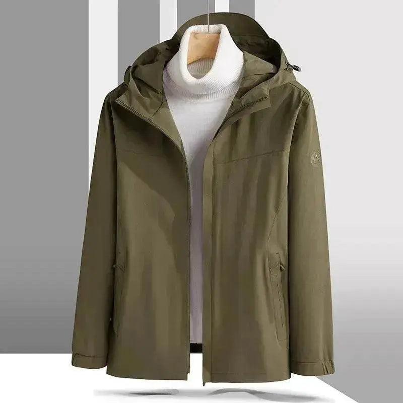 Chaqueta con Caparazón Talla Grande a Prueba de Viento e Impermeable para Montañismo - EX-STOCK Canada