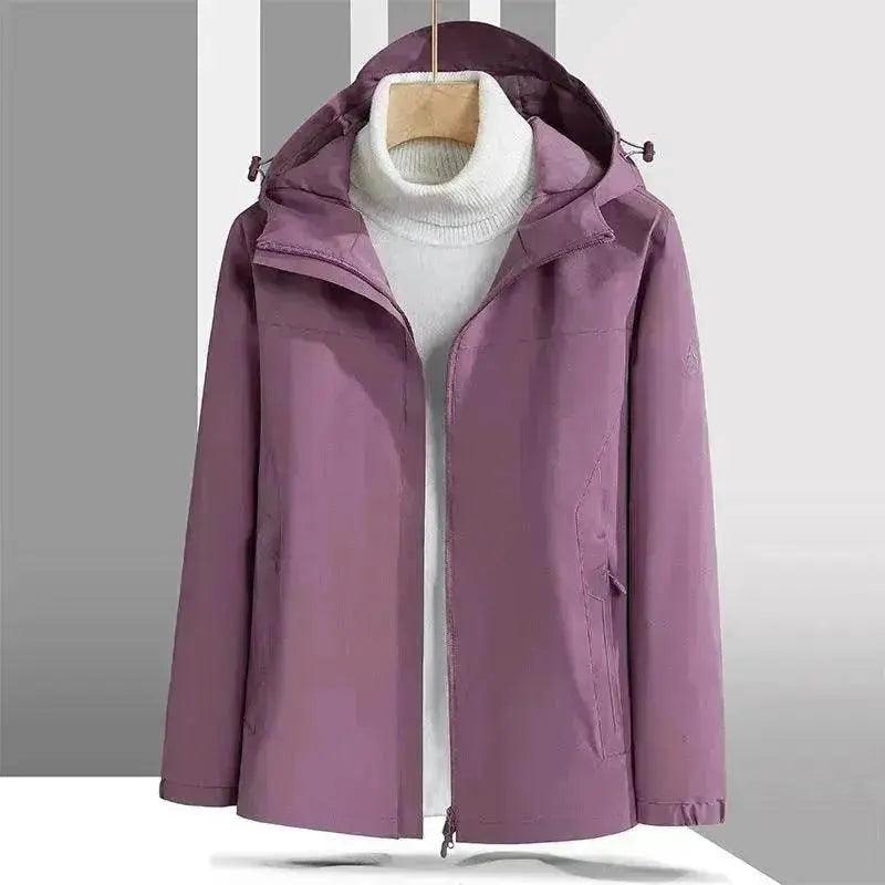 Chaqueta con Caparazón Talla Grande a Prueba de Viento e Impermeable para Montañismo - EX-STOCK Canada