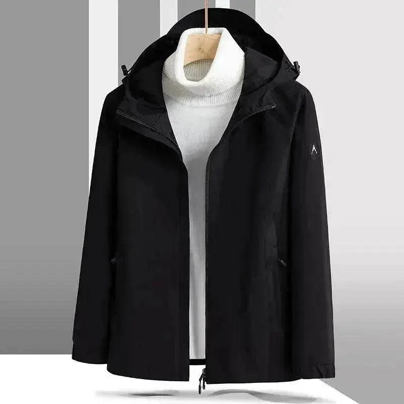 Chaqueta con Caparazón Talla Grande a Prueba de Viento e Impermeable para Montañismo - EX-STOCK Canada