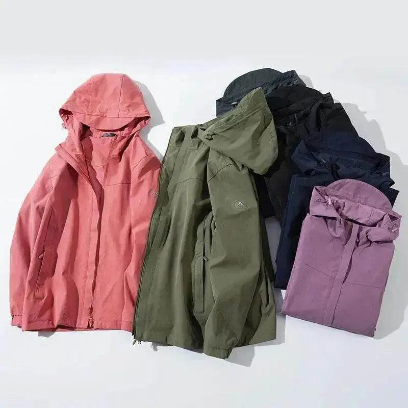 Chaqueta con Caparazón Talla Grande a Prueba de Viento e Impermeable para Montañismo - EX-STOCK Canada