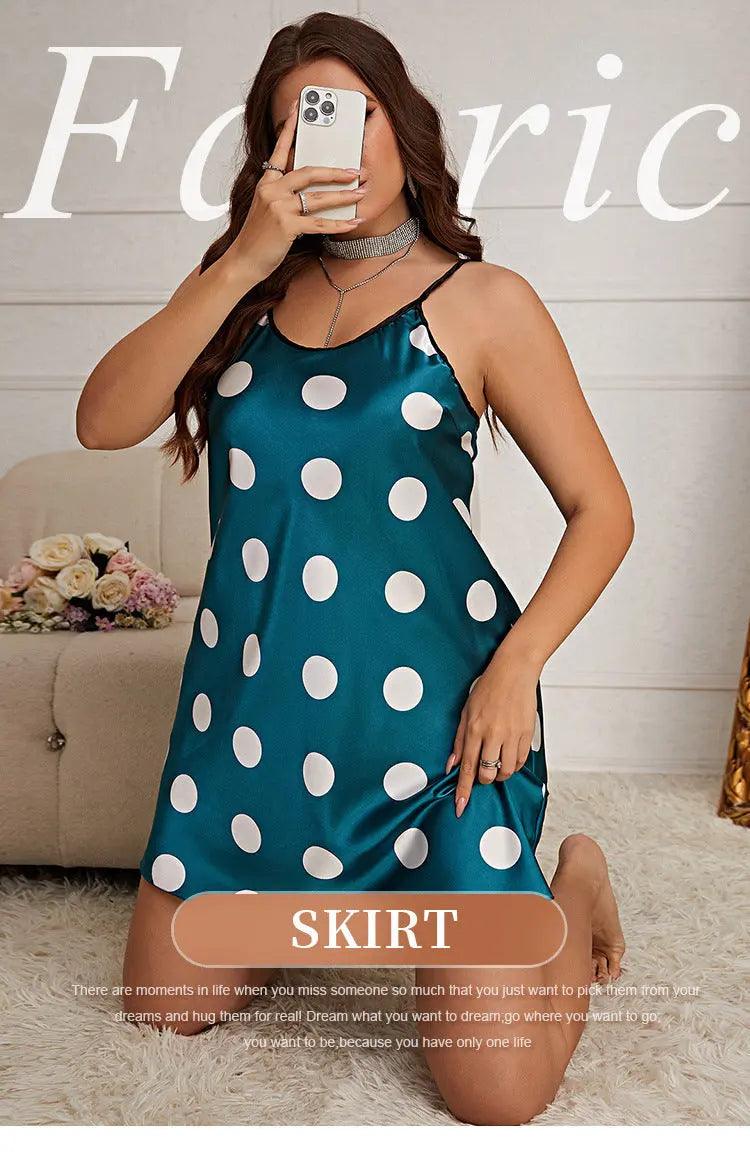 Polka Dot Pajamas Loose Homewear For Women - EX-STOCK Canada