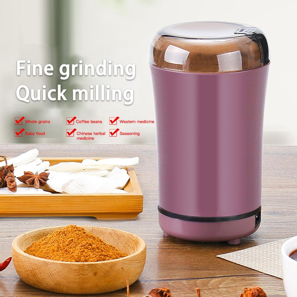 Portable Electric Coffee Bean Grinder Mill Kitchen Tool Herbs Salt Pepper Spices Nuts Grains Mini Medicine Flour Powder Crusher EX-STOCK Canada
