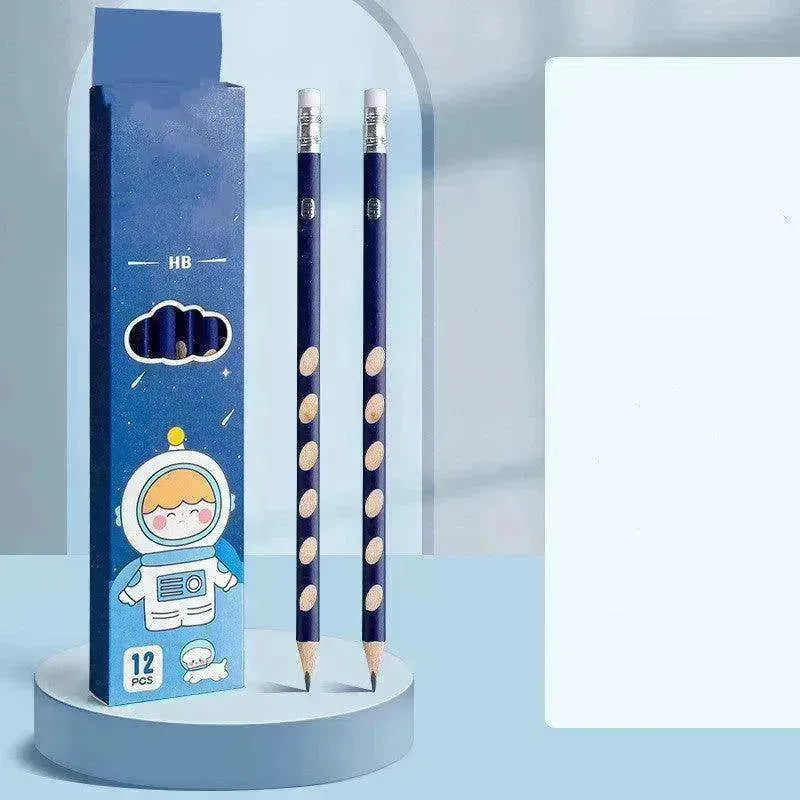 Les élèves de l'école primaire utilisent des crayons en forme de trou pour corriger leur prise EX-STOCK CANADA