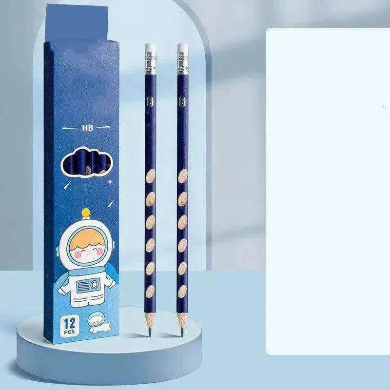 Primary School Students Use Hole-shaped Pencils To Correct Their Grip - EX-STOCK Canada