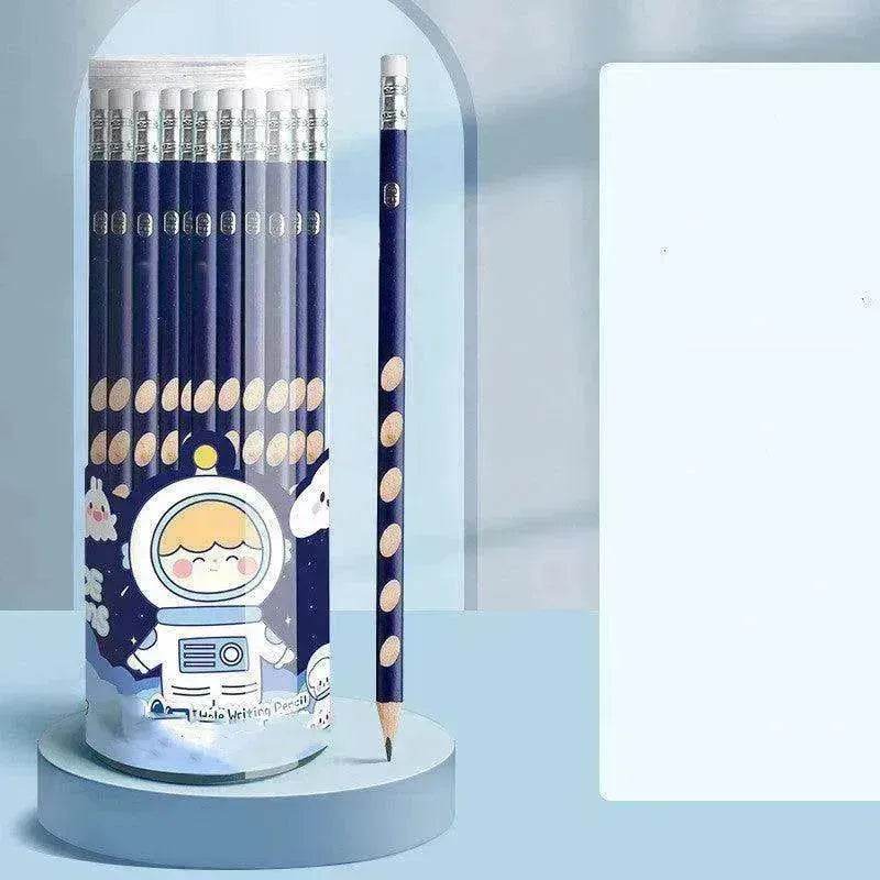 Primary School Students Use Hole-shaped Pencils To Correct Their Grip - EX-STOCK Canada