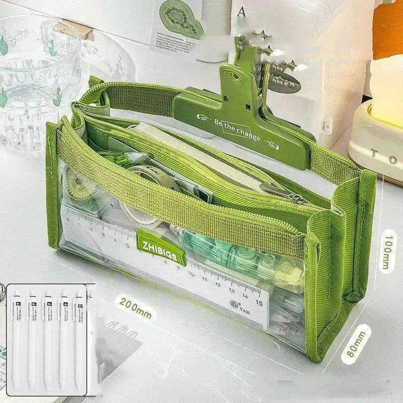 Primary School Transparent Pen Bag High Appearance Level Large Capacity - EX-STOCK Canada
