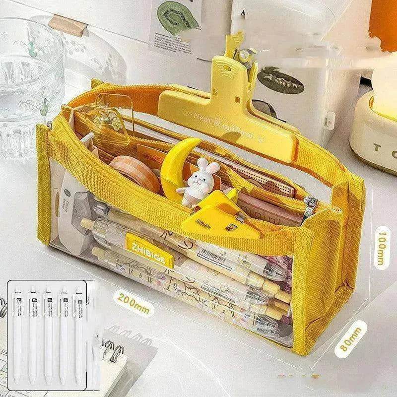 Primary School Transparent Pen Bag High Appearance Level Large Capacity - EX-STOCK Canada