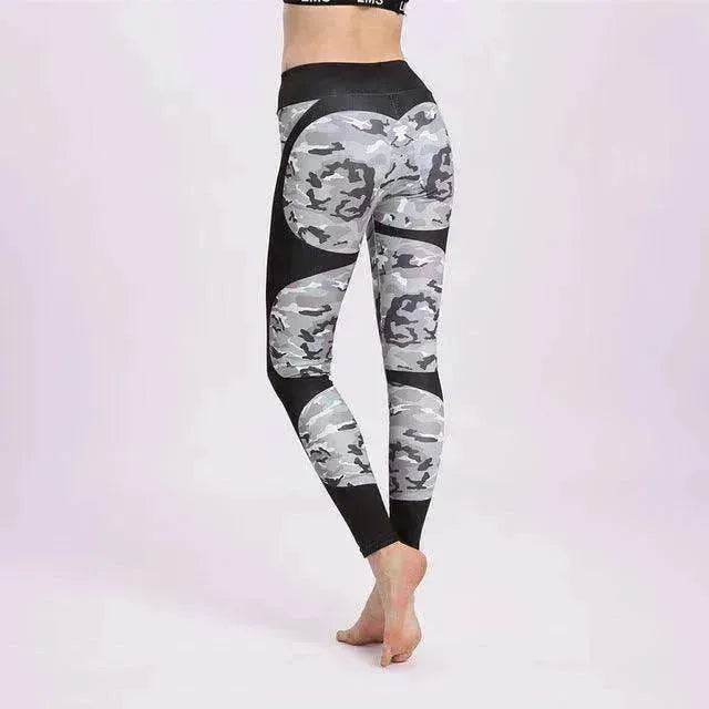 Print patchwork yoga leggings - EX-STOCK Canada