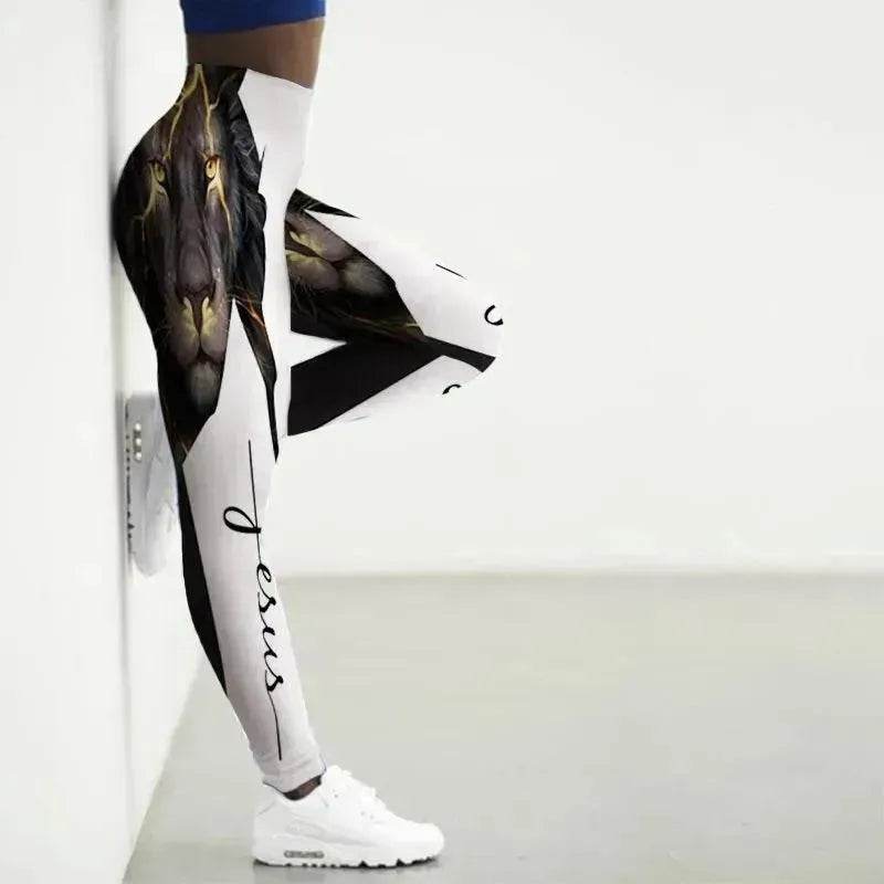 Collants de yoga à motif animal imprimé - Vêtements de sport EX-STOCK Canada