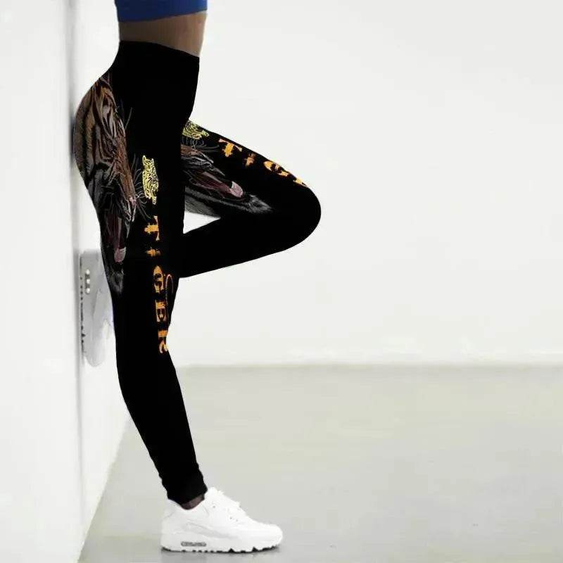 Collants de yoga à motif animal imprimé - Vêtements de sport EX-STOCK Canada