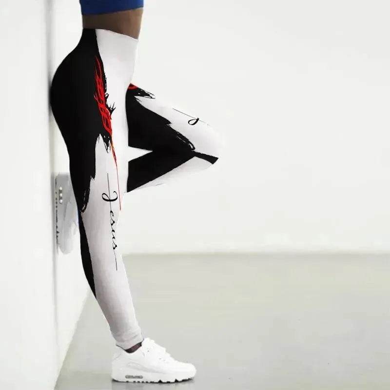 Collants de yoga à motif animal imprimé - Vêtements de sport EX-STOCK Canada