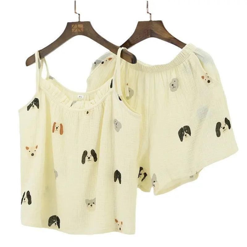 Pyjama pour femmes en gaze double couche de coton pur - EX-STOCK Canada