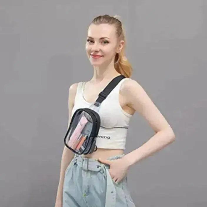 Pvc Transparent Chest Mini Travel Crossbody Waterproof Sports Bag - EX-STOCK Canada