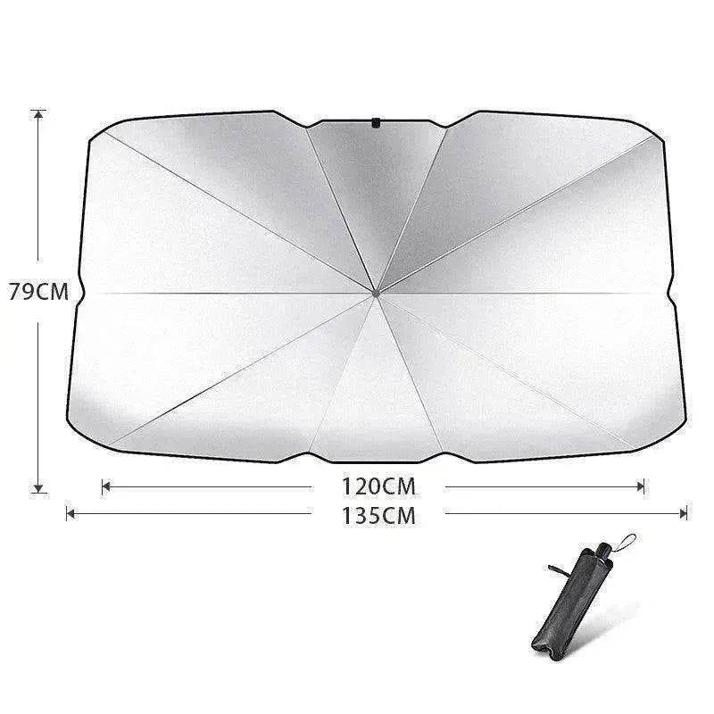 Quick deploy and practical foldable car sunshade - EX-STOCK Canada