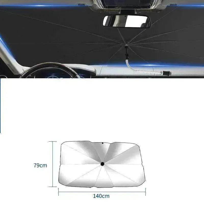 Quick deploy and practical foldable car sunshade - EX-STOCK Canada