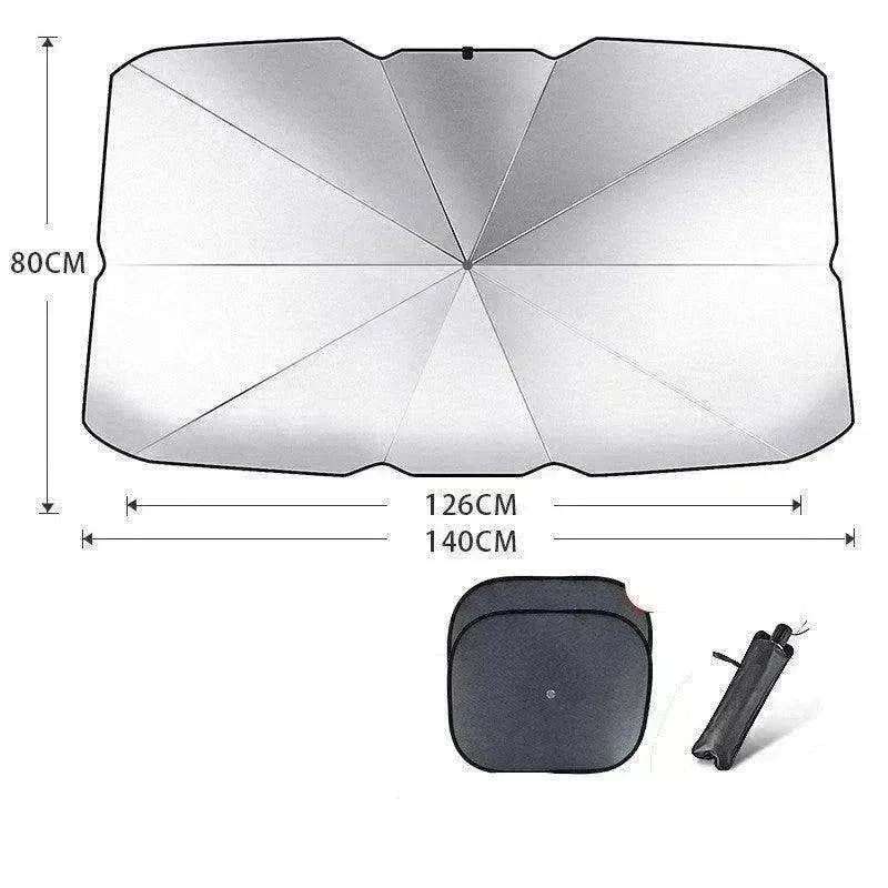 Quick deploy and practical foldable car sunshade - EX-STOCK Canada