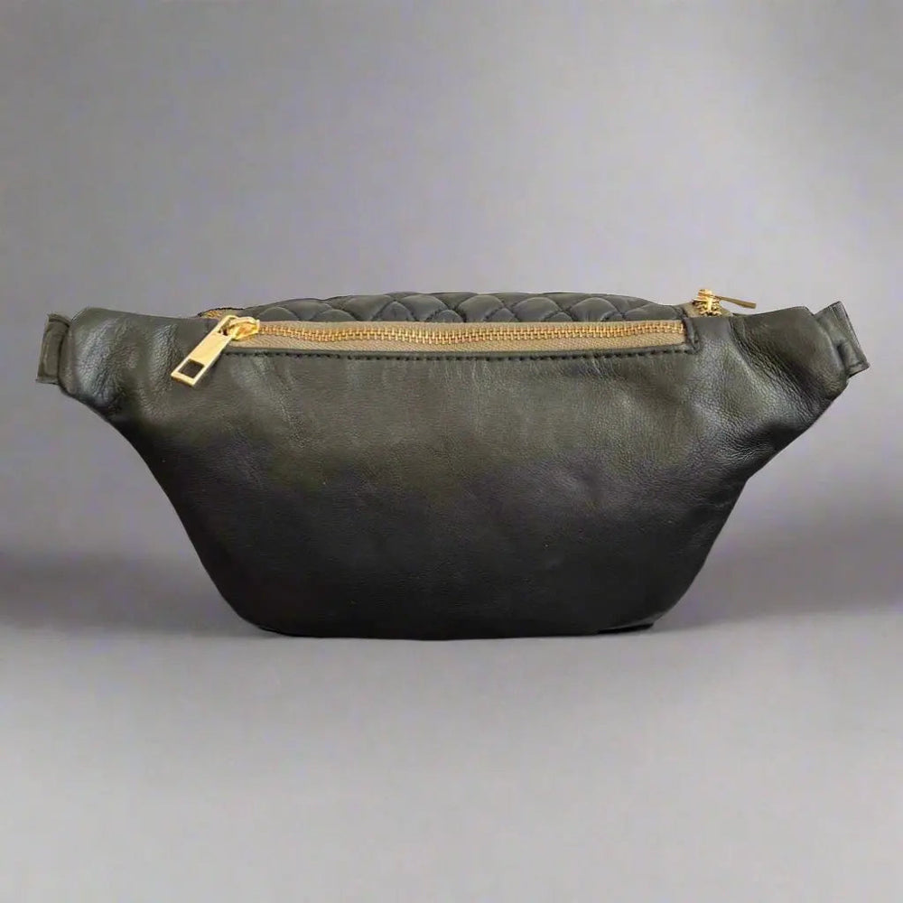 Quilted Sheep Leather Waist Bag EX-STOCK Canada