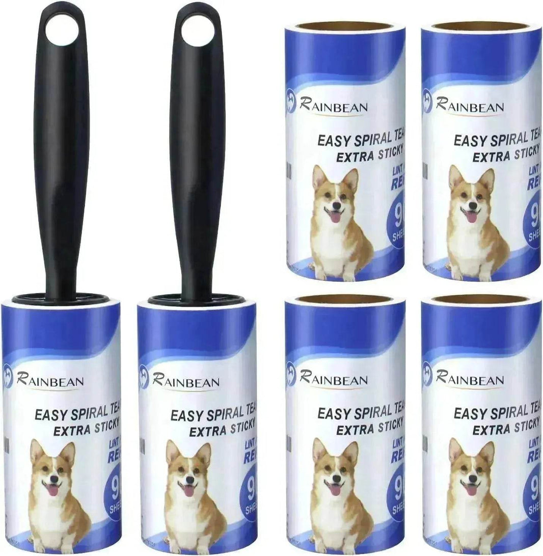 RAINBEAN Pet Hair Lint Roller, 540 Sheets, 6 Refills, 2 Handles - EX-STOCK Canada