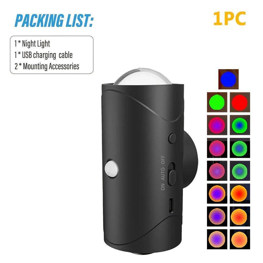 Lampe capteur infrarouge RVB intelligente rechargeableEX-STOCK Canada