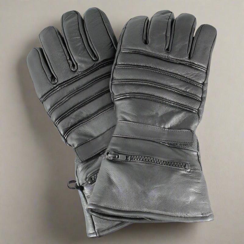 Open Road Men's Leather Motorcycle Gloves w/ Rain Cover EX-STOCK Canada