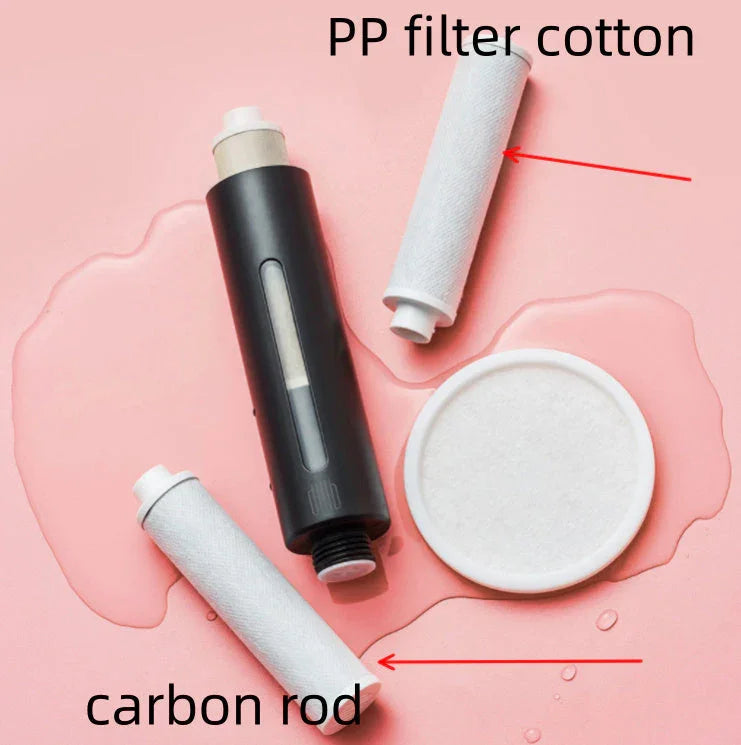 Juego de ducha con cabezal tipo lluvia y filtro, cabezal de ducha presurizadoEX-STOCK Canada