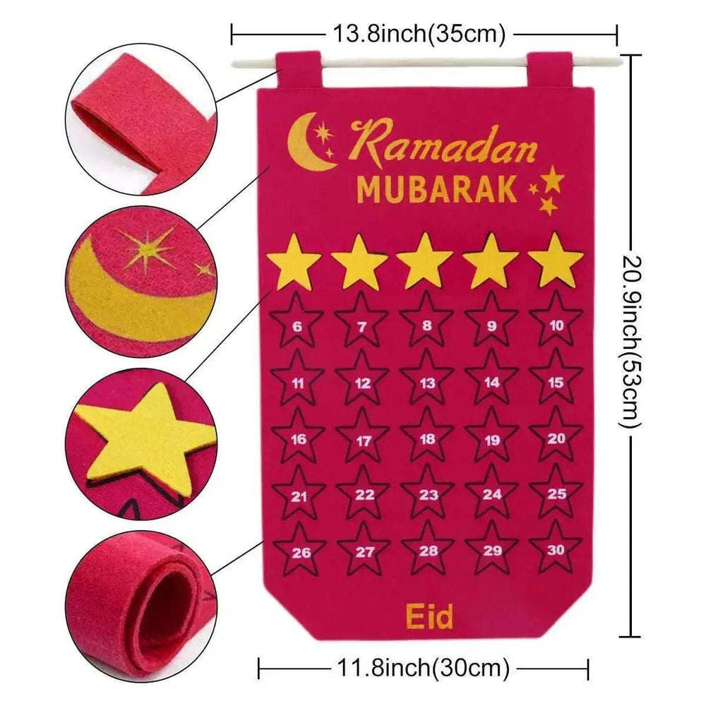 Decorazione di Ramadan Calendario Eid 30 Giorni Tappeto Eid per Bambini - EX-STOCK Canada