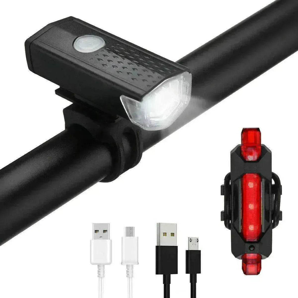 Recharge LED Bike Light Set: Rainproof - EX-STOCK Canada