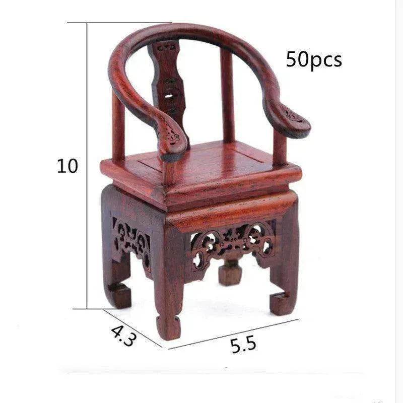 Red Rosewood Antique Creative Table And Chair Furniture Ornaments - EX-STOCK Canada