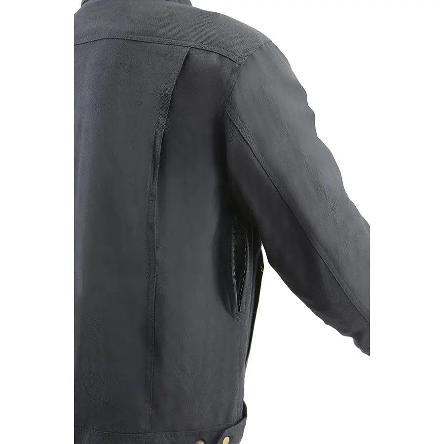 Milwaukee Leather Herren Schwarzes Gepanzertes Bikerhemd mit Verstärkten FasernEX-STOCK Canada