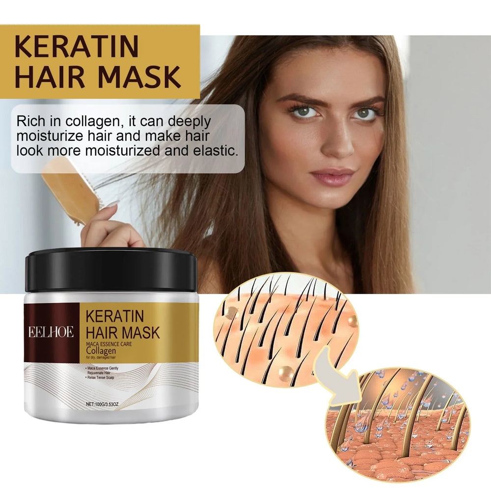 Repair Moisturizing Hair Mask Deep Moisturizing Repair Damaged Hair Anti-drying Split Knot Anti-hair Loss EX-STOCK Canada