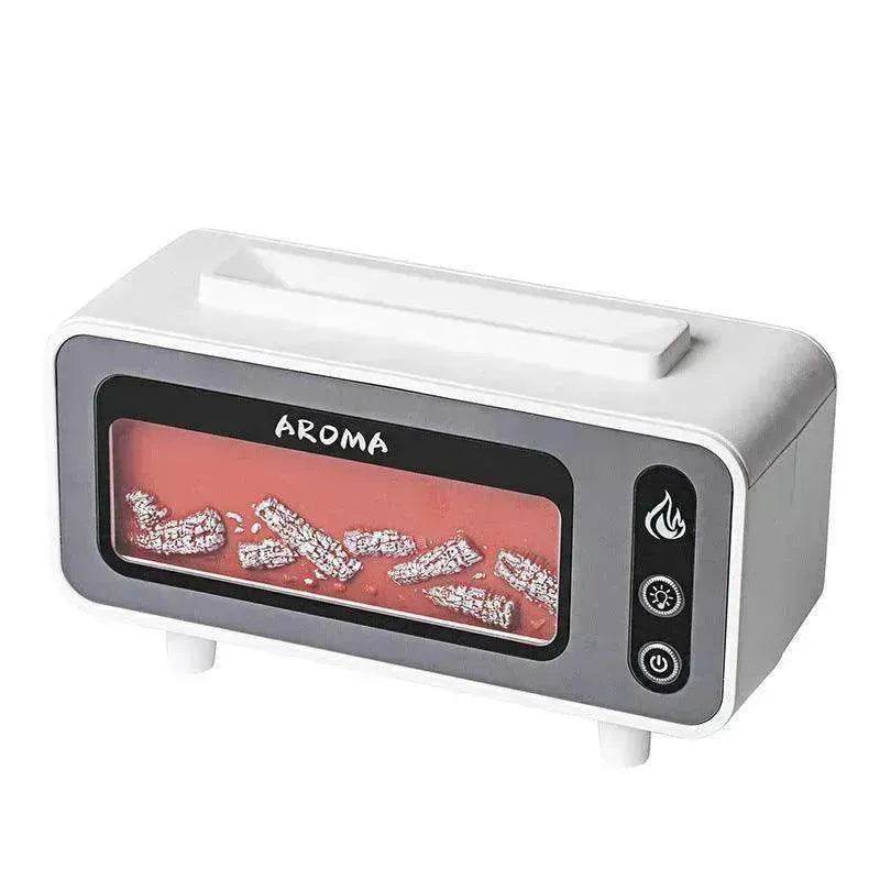 Retro Fireplace Aroma Diffuser Simulation Flame Creative Desktop Humidifier - EX-STOCK Canada