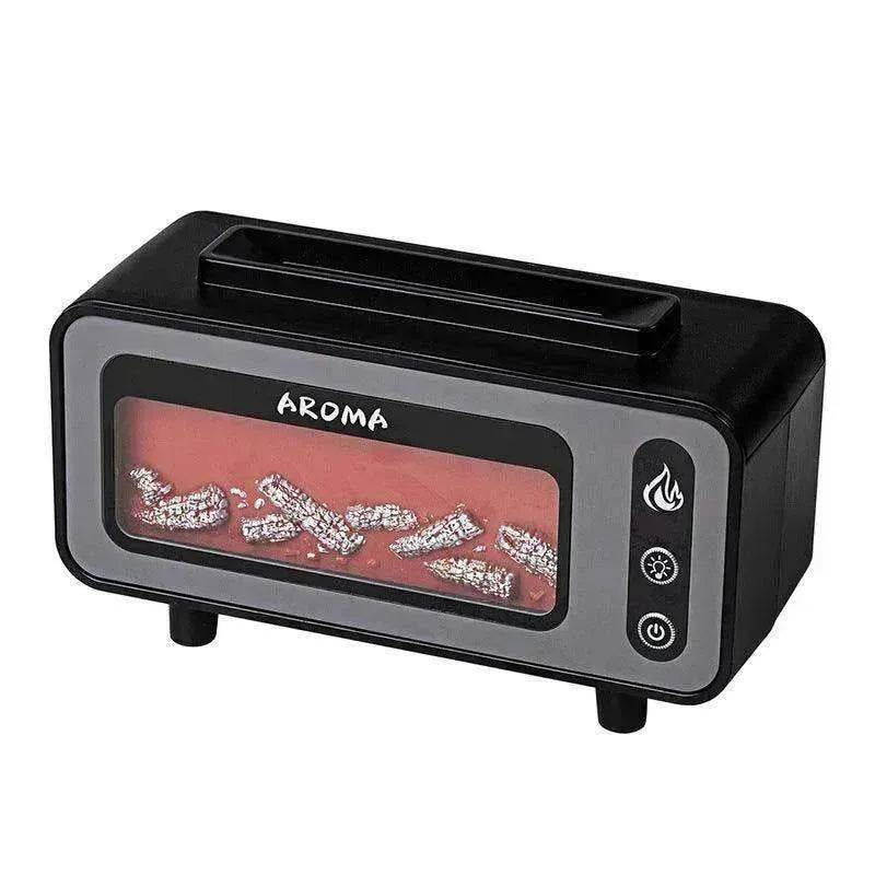 Retro Fireplace Aroma Diffuser Simulation Flame Creative Desktop Humidifier - EX-STOCK Canada