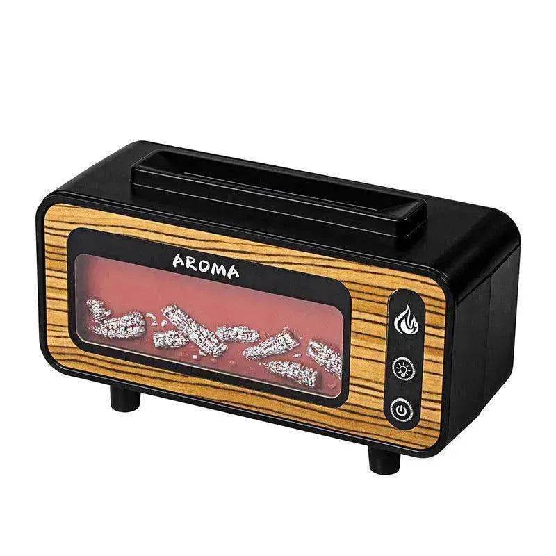 Retro Fireplace Aroma Diffuser Simulation Flame Creative Desktop Humidifier - EX-STOCK Canada