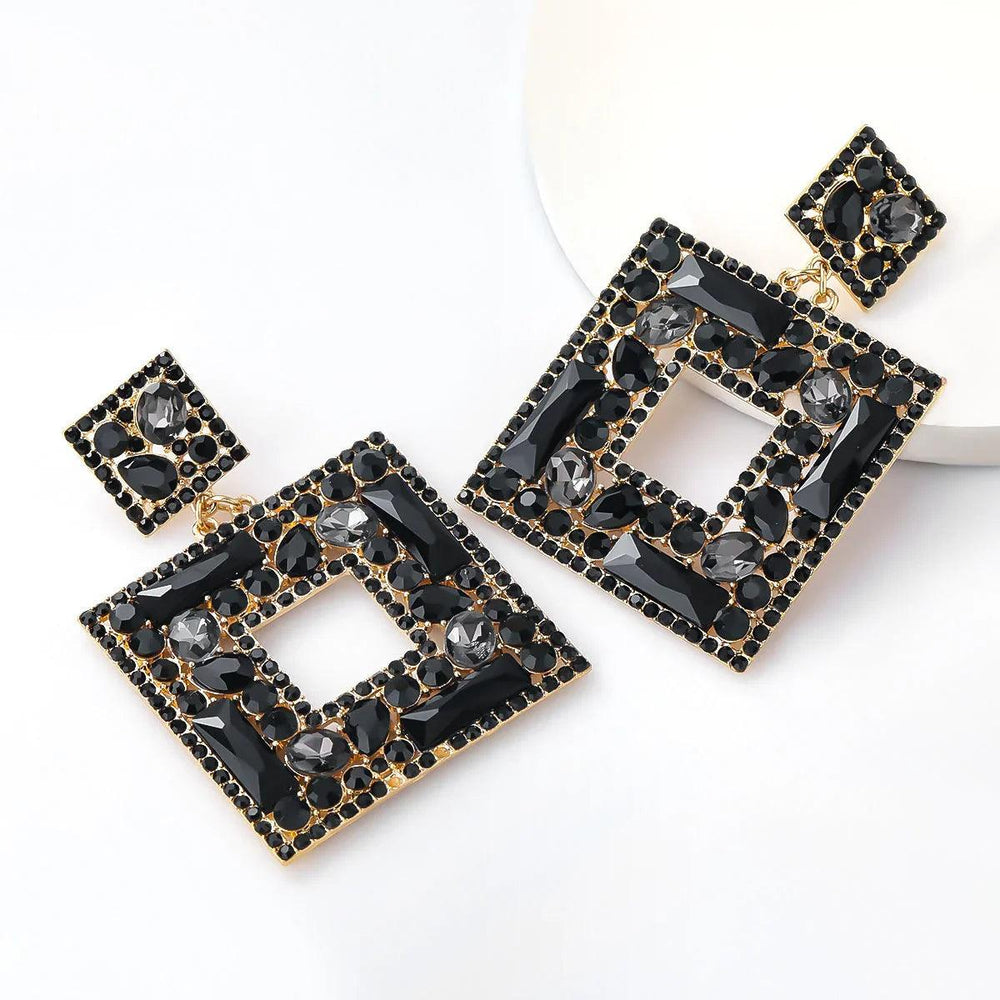 Boucles d'oreilles en strass, en verre et entièrement en diamantsEX-STOCK Canada