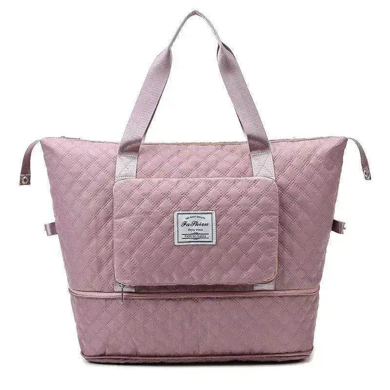 Rhombus Design Foldable Duffle: Large Capacity, Portable - EX-STOCK Canada