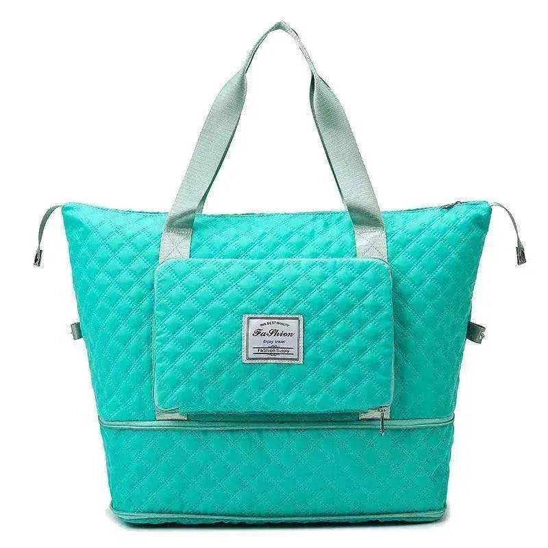 Rhombus Design Foldable Duffle: Large Capacity, Portable - EX-STOCK Canada