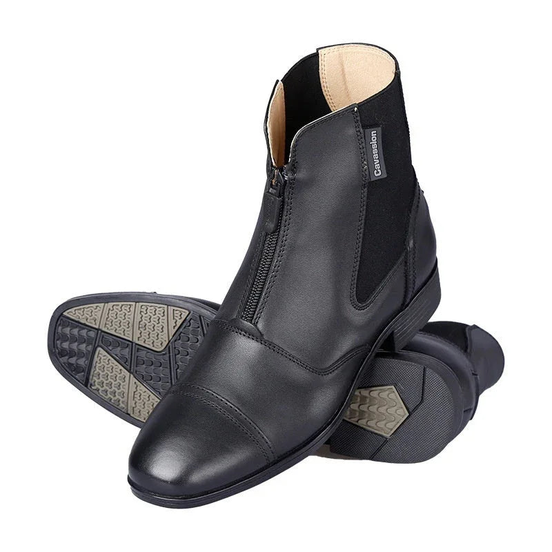 Riding Equestrian Cowhide Ankle Boots EX-STOCK Canada