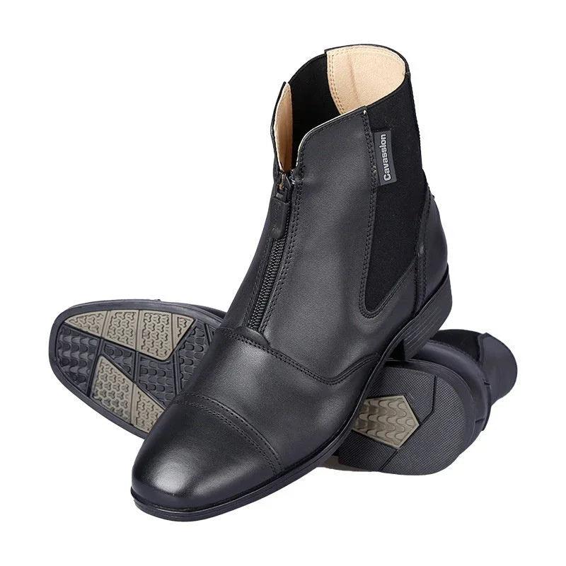Riding Equestrian Cowhide Ankle Boots EX-STOCK Canada