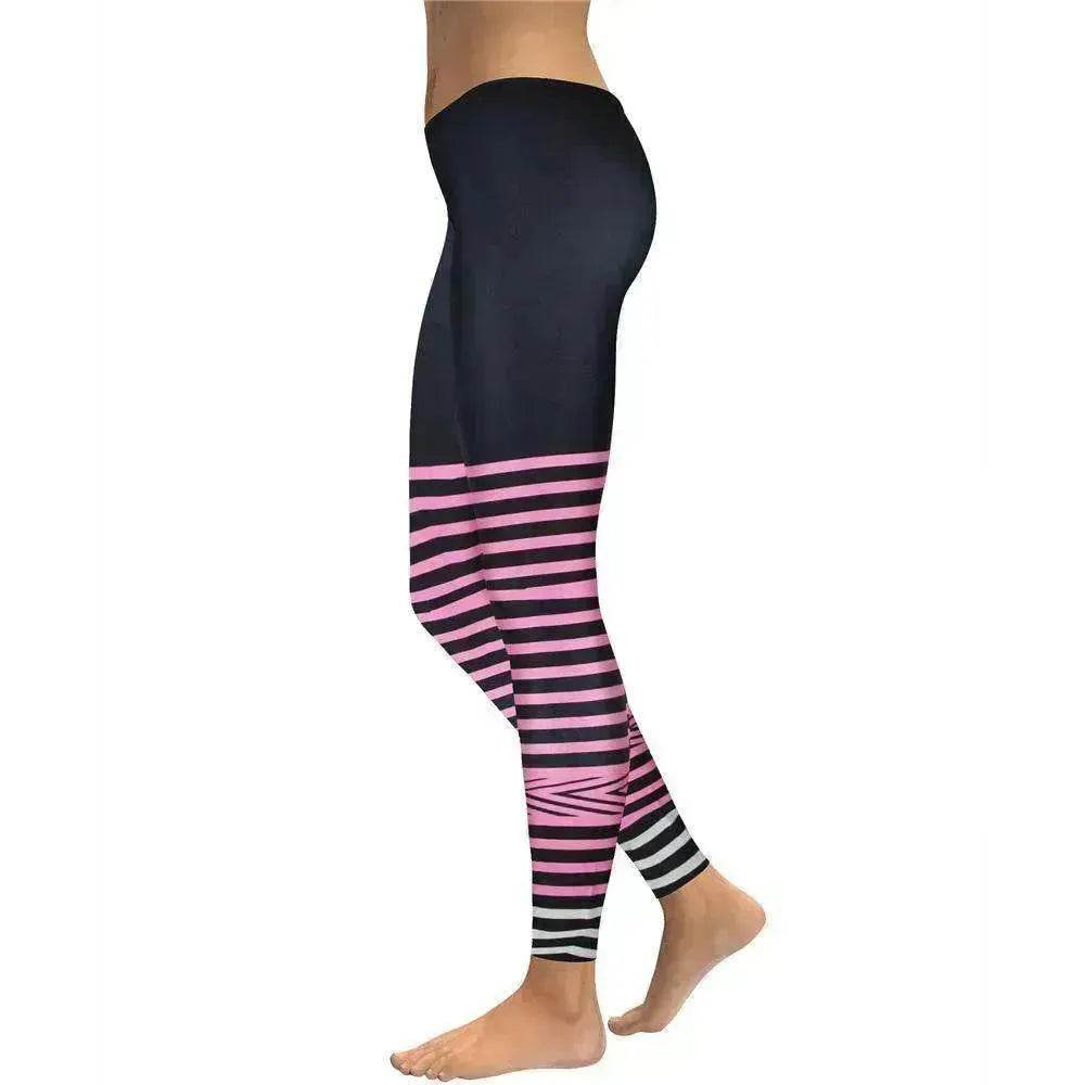 Rings Black Yoga Workout Leggings - EX-STOCK Canada
