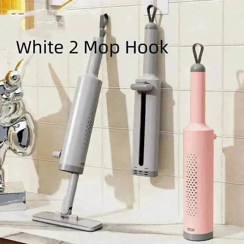 Rotatable Self-Squeeze Mini Mop With Crevice Brush Hand Wash-Free Flat Squeeze Mop With 2 Reusable Microfiber Pads, Microfiber Mop For Wet Dry Use Self Wringing Flat Mop For Floor Cleaning - EX-STOCK Canada