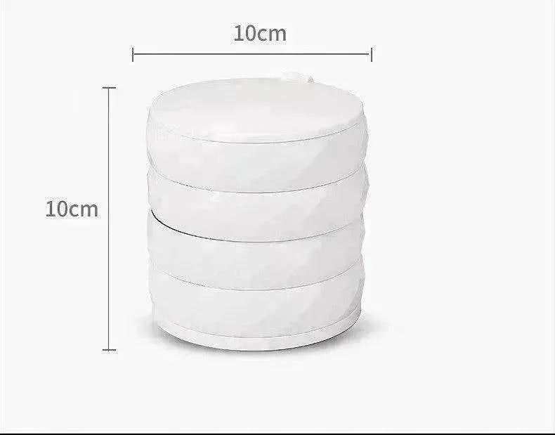 Rotating Multi layer Flannel Belt Mirror Jewelry Box - EX-STOCK CANADA