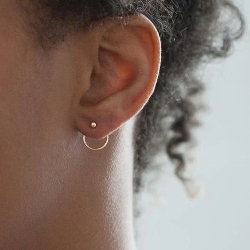 Round Metal Back Earrings EX-STOCK Canada