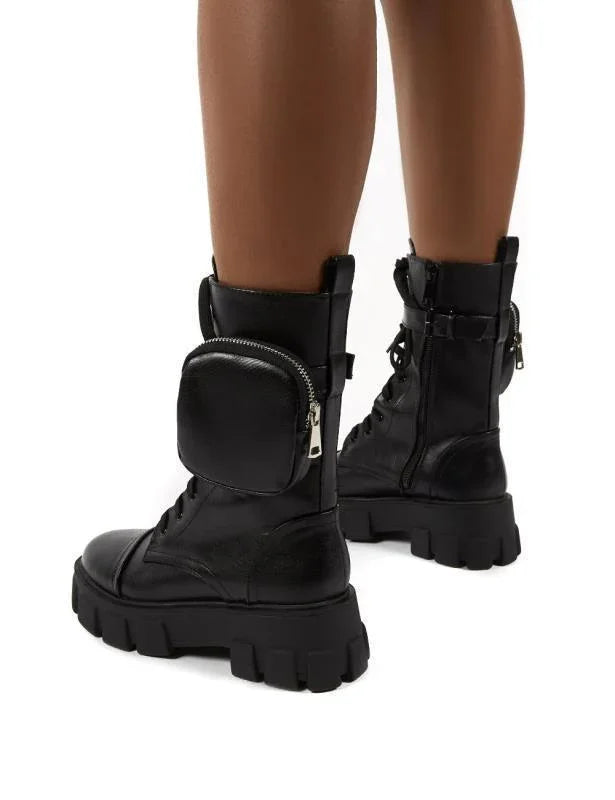 Round head female motorcycle riding boots EX-STOCK Canada