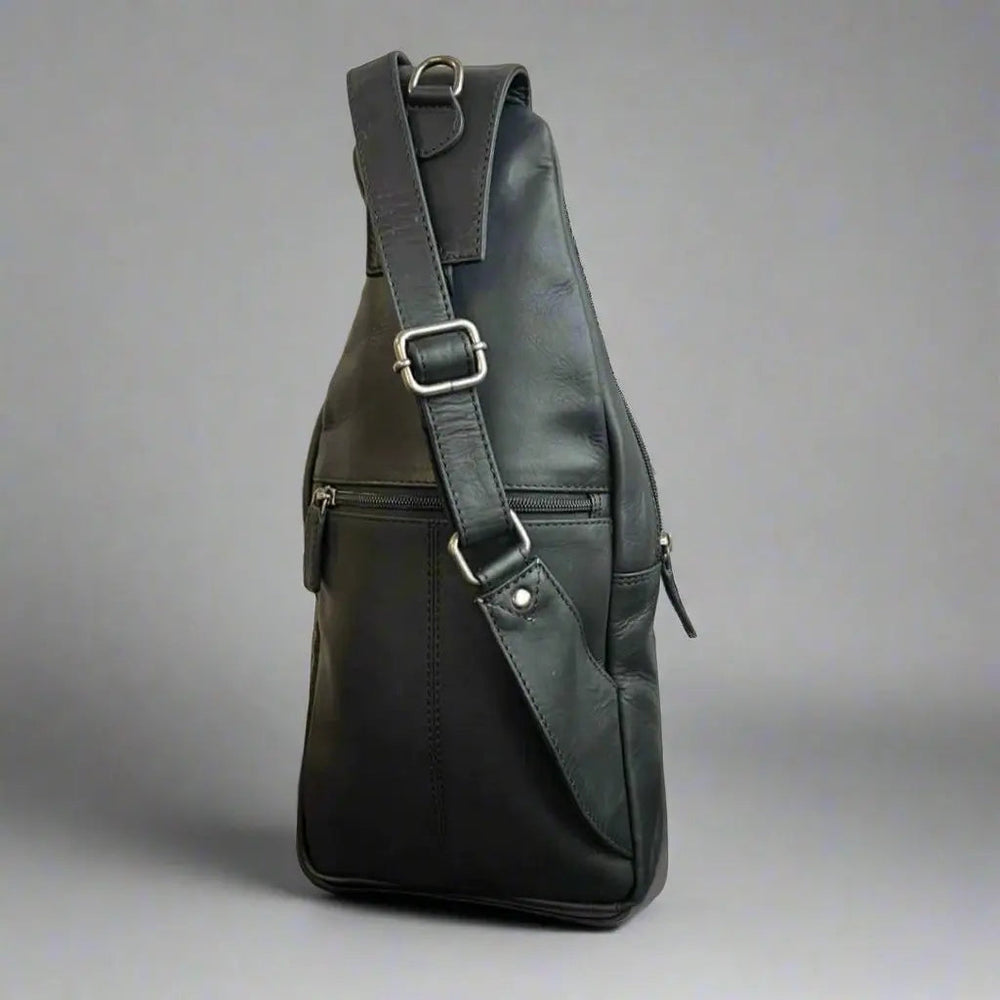 Zaino a Tracolla in Pelle Naturale Rugged EarthEX-STOCK Canada