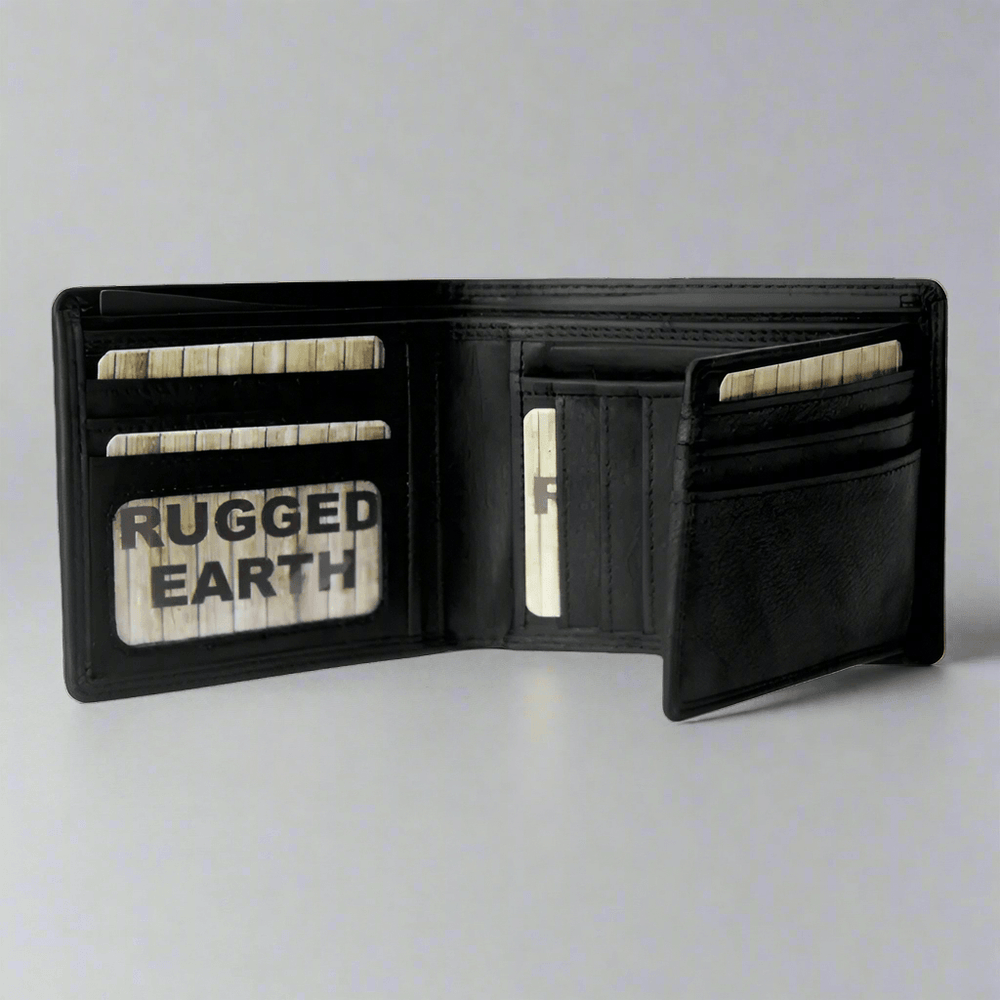 Portafoglio da uomo Rugged Earth in pelle con due anteEX-STOCK Canada