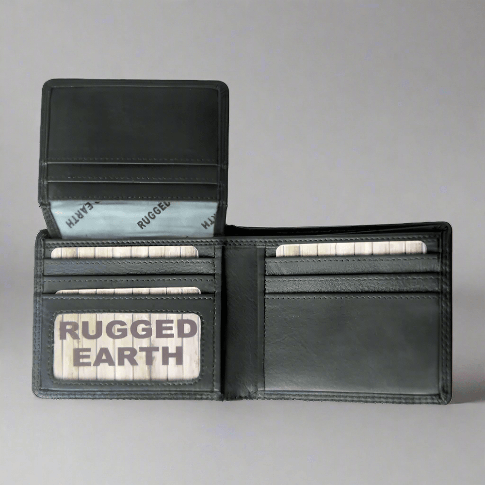 Portafoglio da uomo Rugged Earth in pelle con due anteEX-STOCK Canada