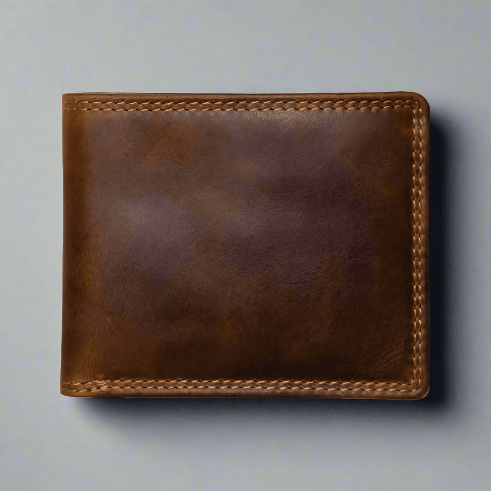 Portefeuille cuir à deux volets pour homme Rugged EarthEX-STOCK Canada