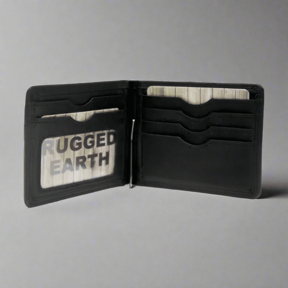 Portafoglio da uomo Rugged Earth in pelle con clip per soldiEX-STOCK Canada