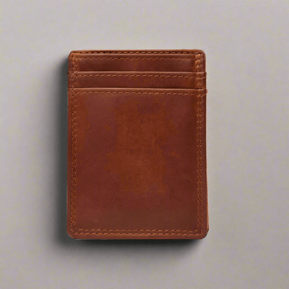 Portafoglio da uomo Rugged Earth in pelle con clip per soldiEX-STOCK Canada